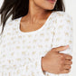 Karen Scott Blusa Feminina Petite com Estampa Camelo Branca Tamanho Petite Pequeno