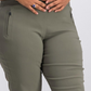 Calça feminina cropped reta INC International Concepts, marrom, tamanho 4
