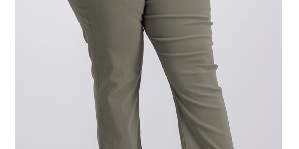 Calça feminina cropped reta INC International Concepts, marrom, tamanho 4