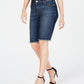 Bermuda jeans feminina INC International Concepts azul tamanho 6