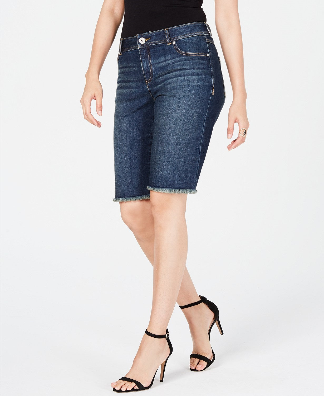 Bermuda jeans feminina INC International Concepts azul tamanho 6