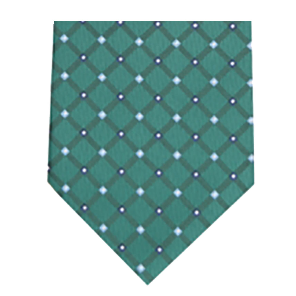 Gravata profissional masculina Club Room em mistura de seda, verde, tamanho regular