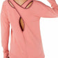 Blusa feminina Ideology com ponto cruz nas costas, tamanho pequeno