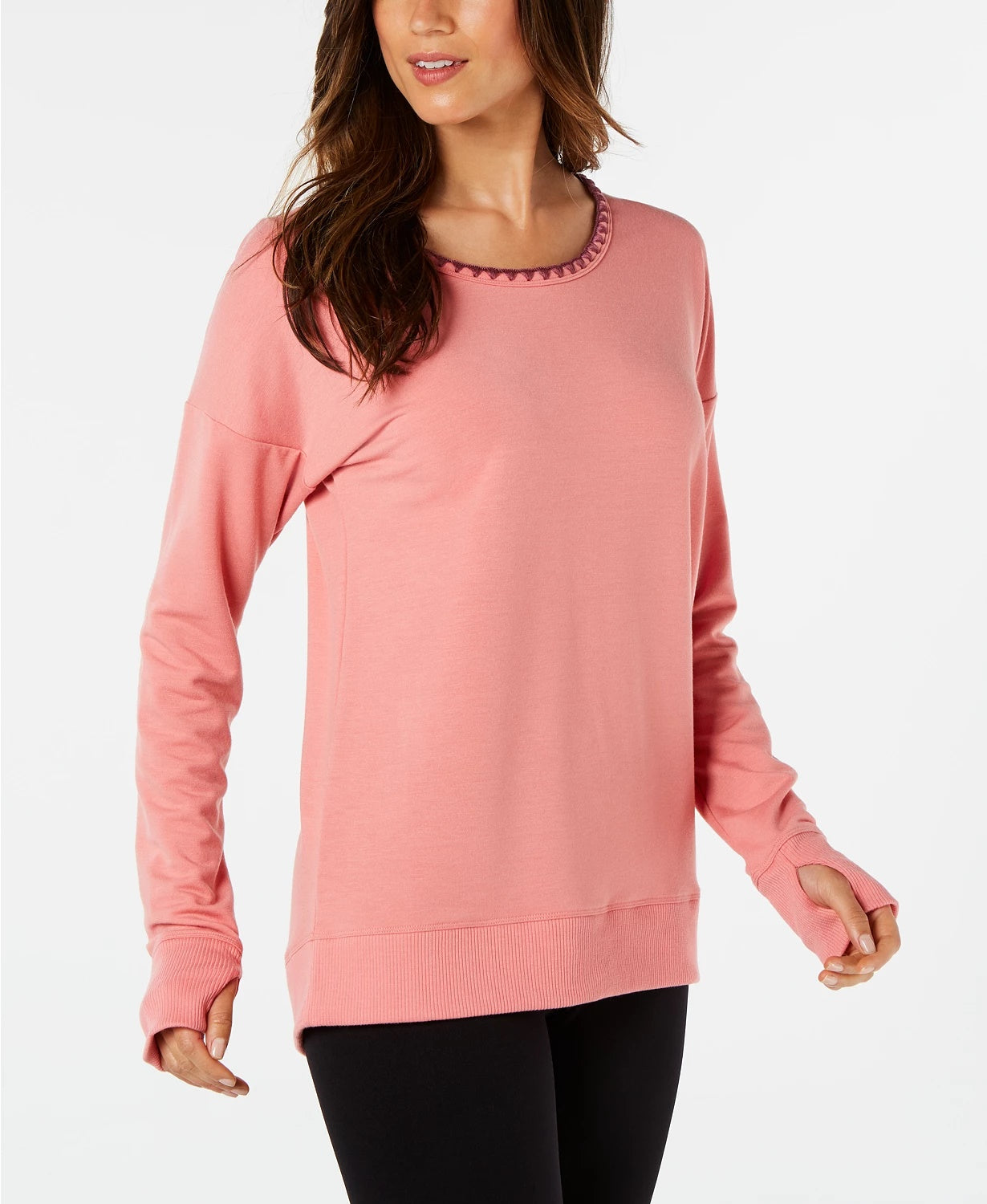 Blusa feminina Ideology com ponto cruz nas costas, tamanho pequeno
