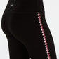 Leggings femininas Ideology Blanket-Stitch pretas tamanho 2 extra grande