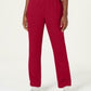 Calça Karen Scott Feminina Petite Classic Fleece Cintura Elástica Vermelha Tamanho Médio