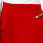 Calça feminina Karen Scott Classic Fleece com cintura elástica, vermelha brilhante, tamanho pequeno