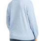 Moletom feminino Karen Scott Fleece Azul Tamanho 2 Extra Grande