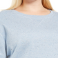 Moletom de lã plus size feminino Karen Scott, azul, tamanho 1X