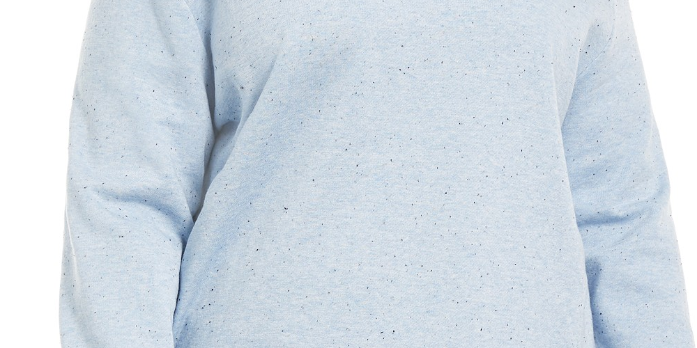 Moletom de lã plus size feminino Karen Scott, azul, tamanho 1X