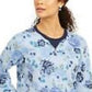 Moletom Karen Scott Sport Key Garden Fleece Feminino Azul Tamanho Grande