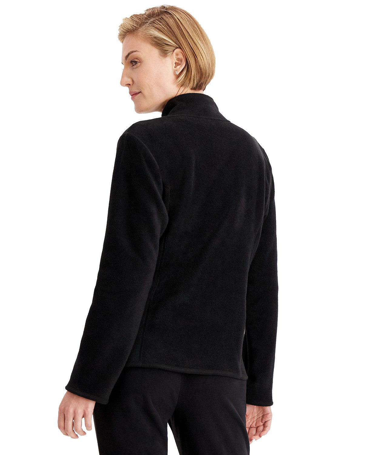 Jaqueta Karen Scott Zeroproof Feminina com Zíper Frontal, Preta, Tamanho Grande