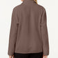 Jaqueta de lã Karen Scott Petite Zeroproof feminina, marrom, tamanho pequeno grande