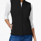 Colete de lã Karen Scott Petite Zeroproof feminino, preto, tamanho médio