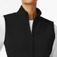 Colete de lã Karen Scott Petite Zeroproof feminino, preto, tamanho médio