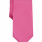 Gravata Alfani Masculina Slim com Textura Sólida Rosa Tamanho Regular
