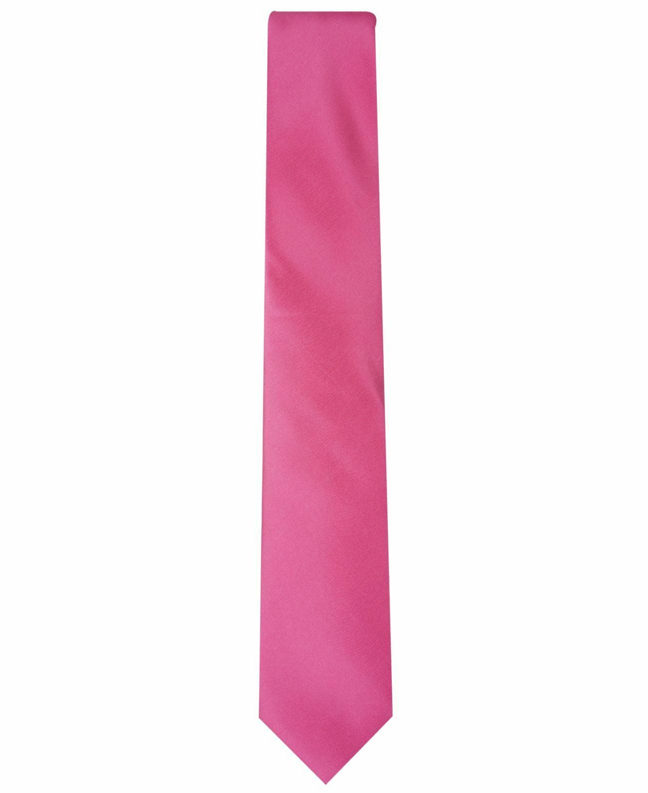 Gravata Alfani Masculina Slim com Textura Sólida Rosa Tamanho Regular