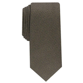 Gravata Alfani Masculina Slim com Textura Sólida Amarelo Escuro Tamanho Regular
