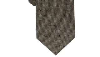 Gravata Alfani Masculina Slim com Textura Sólida Amarelo Escuro Tamanho Regular