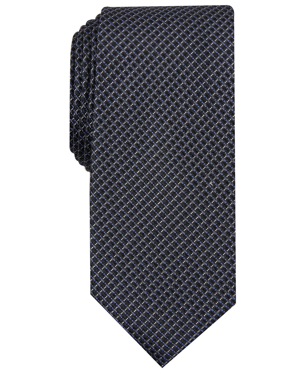 Gravata Alfani Masculina Costello Mini Slim Preta Tamanho Regular