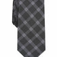 Gravata xadrez masculina Alfani preta tamanho regular