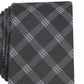 Gravata xadrez masculina Alfani preta tamanho regular