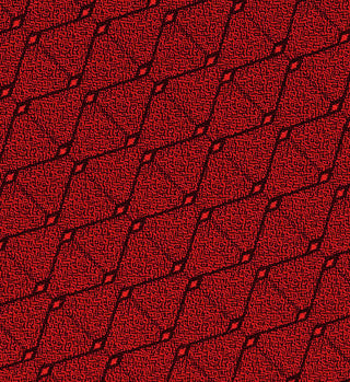 Gravata Alfani Masculina Slim Geométrica Vermelha Tamanho Regular