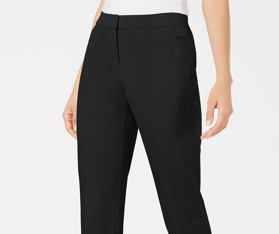 Calça Capri Alfani Feminina Reta Preta Tamanho 8