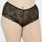 INC International Concepts Shorts de renda plus size feminino, preto, tamanho extra grande
