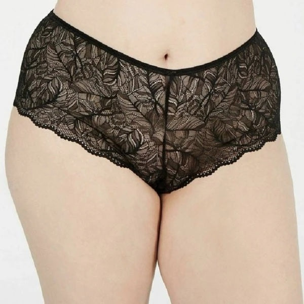 INC International Concepts Shorts de renda plus size feminino, preto, tamanho extra grande