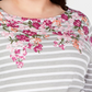 Karen Scott Blusa feminina plus size com estampa mista e manga 3/4, vermelha, tamanho 1X