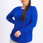 Karen Scott Suéter Feminino de Algodão Petite Azul Tamanho Petite Médio