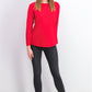Karen Scott Suéter Feminino de Algodão Petite Vermelho Tamanho Petit