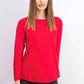 Karen Scott Suéter Feminino de Algodão Petite Vermelho Tamanho Petit