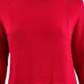 Karen Scott Suéter feminino plus size de algodão com bainha curva, vermelho brilhante, tamanho 3X