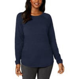 Karen Scott Suéter Feminino Curvo Azul Escuro Tamanho P