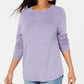 Karen Scott Suéter Feminino Curvo Lt/Pas Roxo Tamanho P