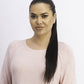 Suéter feminino Karen Scott com bainha curva Ks Tea Rose Nep tamanho extra grande