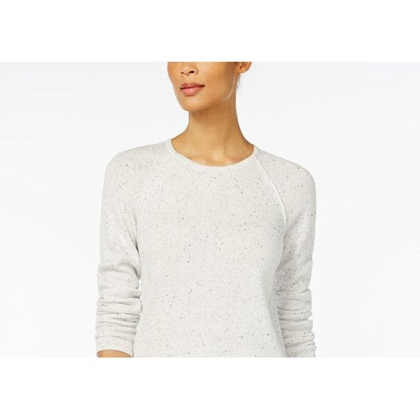 Suéter feminino Karen Scott com bainha curva, tamanho natural, pequeno