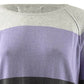 Karen Scott Suéter Feminino Colorblocked Roxo Combinação Tamanho Extra Grande