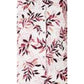 Cardigan feminino com estampa de folhas Karen Scott, branco, tamanho extragrande