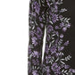 Karen Scott Cardigan Feminino com Estampa Floral e Botões Roxo Tamanho P