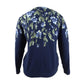 Karen Scott Cardigan Feminino Estampado Floral Azul Tamanho P