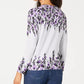 Karen Scott Cardigan Feminino Darcy Oasis com Botões Frontais Cinza Tamanho P