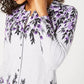 Karen Scott Cardigan Feminino Darcy Oasis com Botões Frontais Cinza Tamanho P