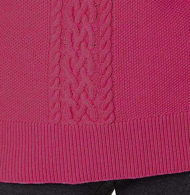 Suéter Karen Scott Feminino em Tricô com Cabo Vermelho Tamanho 2 Extra Grande