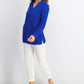 Karen Scott Suéter Feminino Basket Stitch Azul Brilhante Tamanho XS