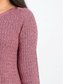 Karen Scott Suéter Feminino Gola Canoa Chenille Vermelho Tamanho Médio