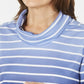 Karen Scott Sport Ombré Listrado Gola Alta Feminino Azul Tamanho P