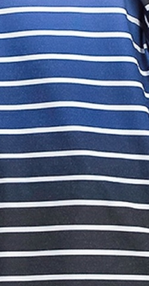 Karen Scott Sport Ombre Listrado Gola Alta Top Azul Marinho Tamanho X-G Feminino